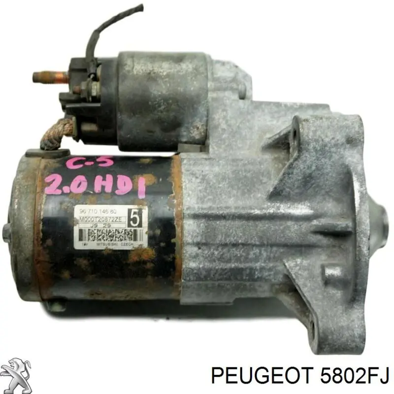 5802FJ Peugeot/Citroen motor de arranque