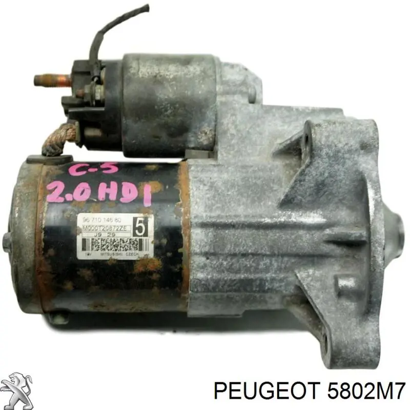 5802M7 Peugeot/Citroen motor de arranque