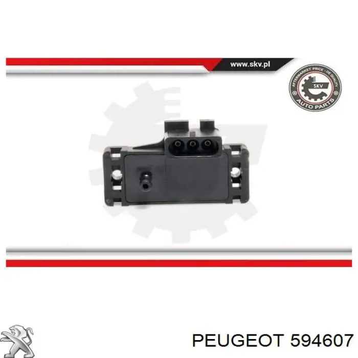594607 Peugeot/Citroen sensor de presion del colector de admision