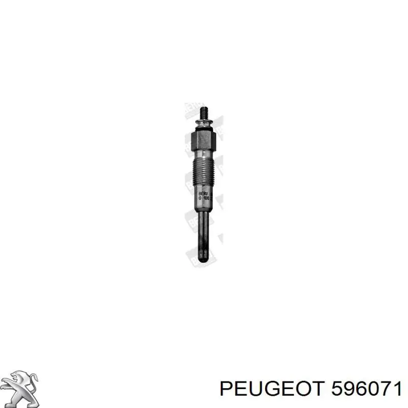 596071 Peugeot/Citroen bujía de precalentamiento