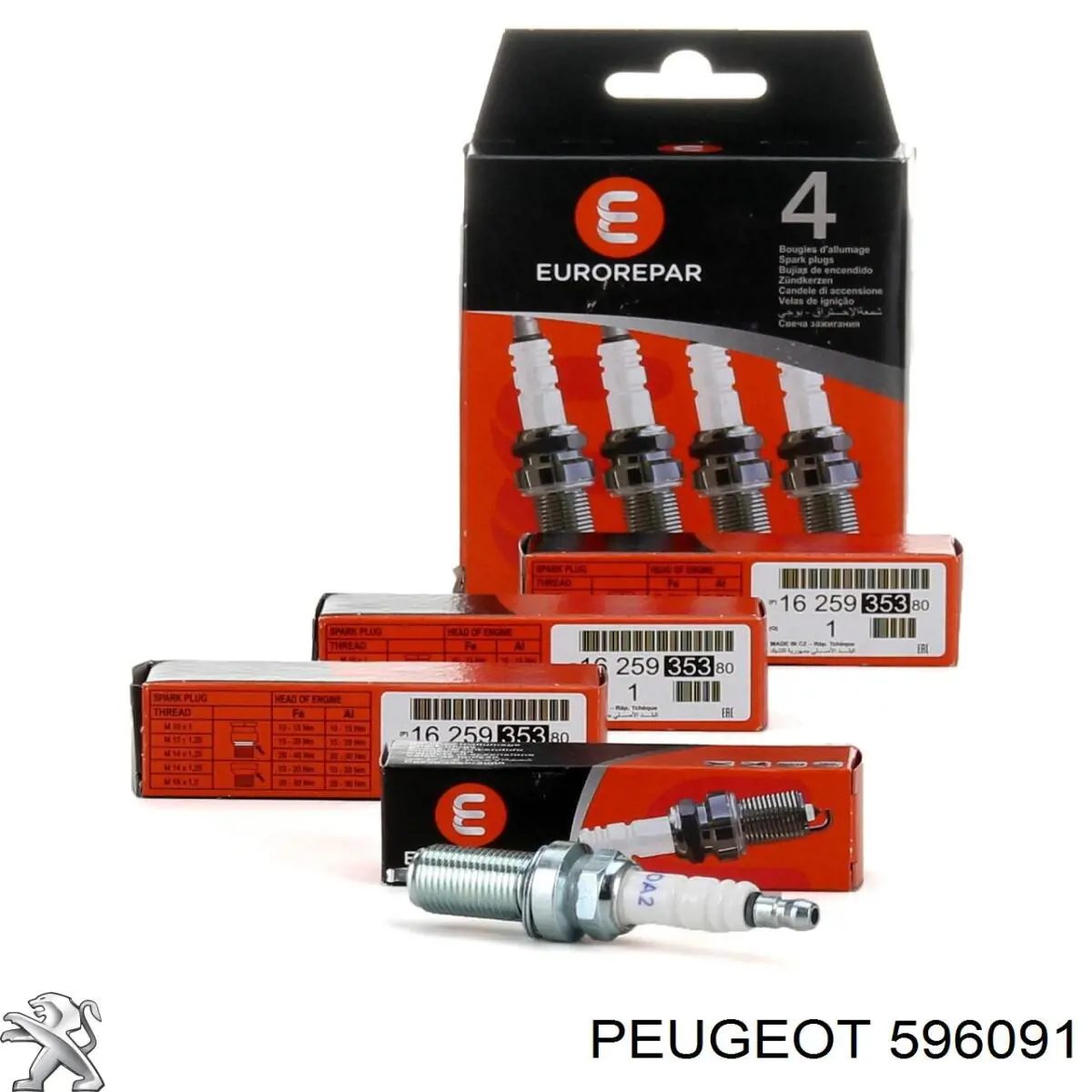 Comprar 596091 Peugeot/Citroen Bujía de encendido