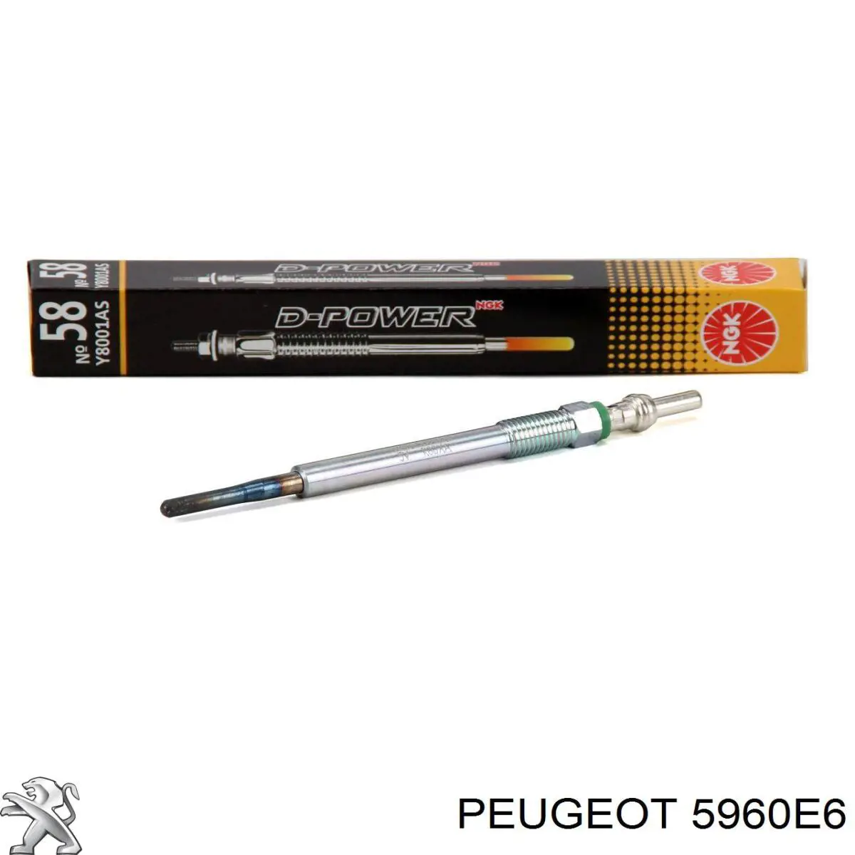 Bujía de precalentamiento 5960E6 Peugeot/Citroen