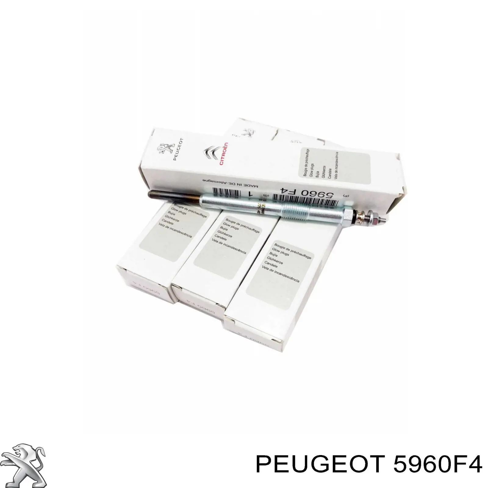 Bujía de incandescencia Peugeot 206 2A/C