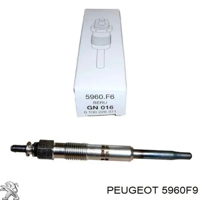 Bujía de incandescencia Peugeot 207 WA, WC