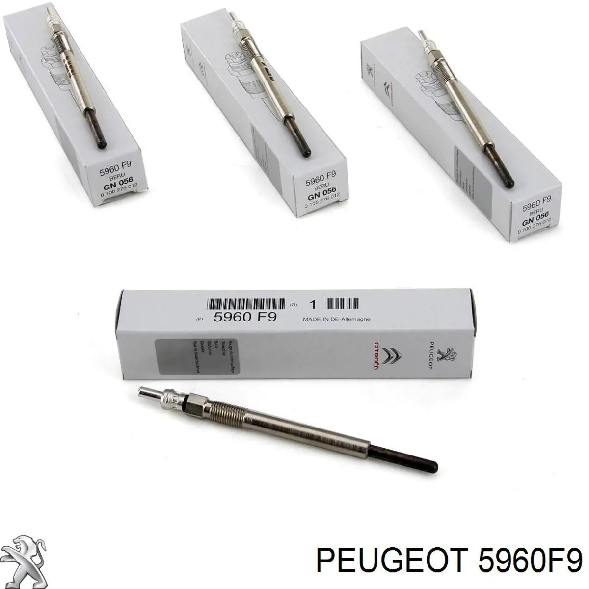 Bujía de incandescencia Peugeot 207 WA, WC