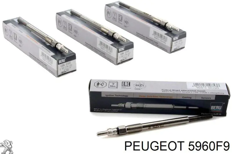 Bujía de incandescencia Peugeot 207 WA, WC