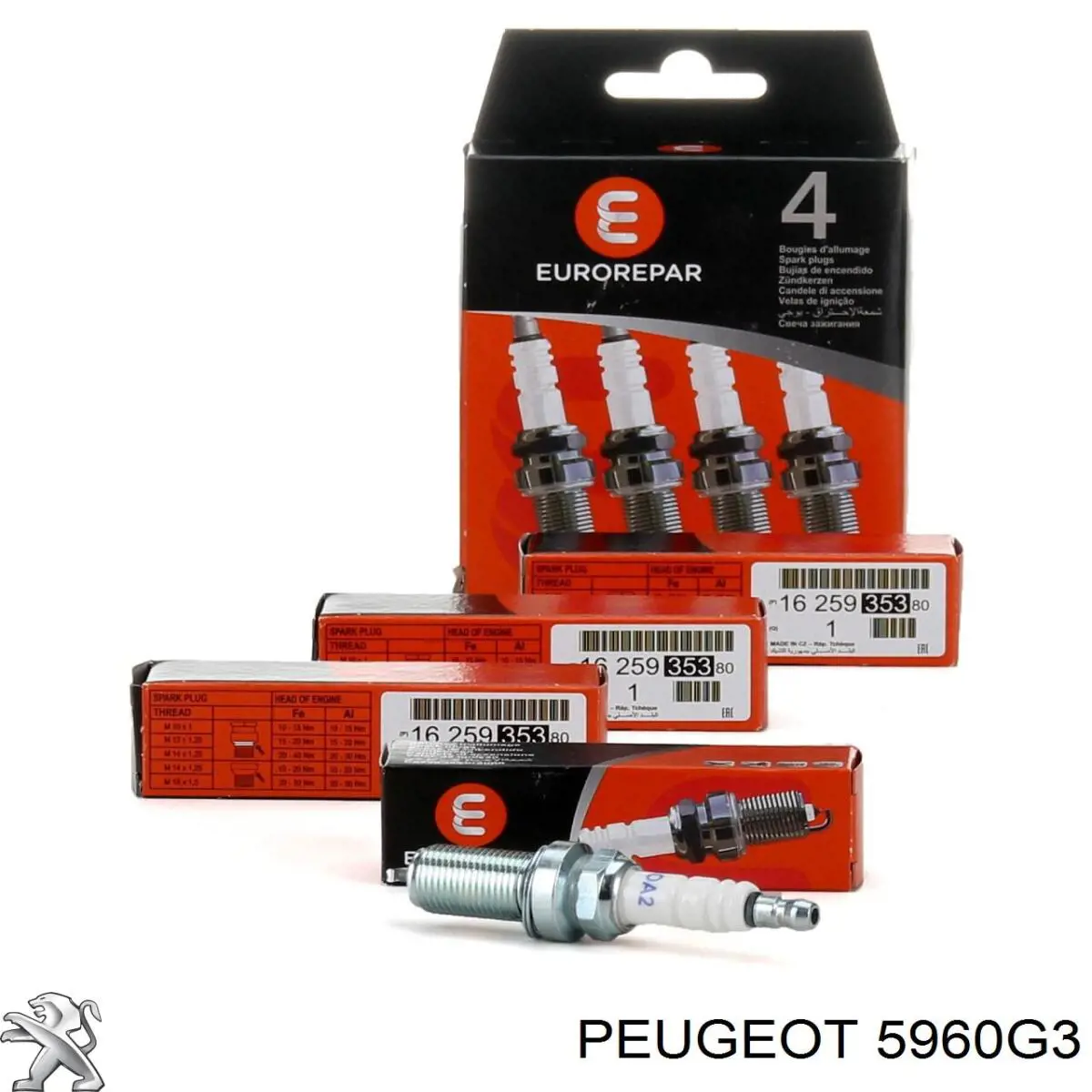 Comprar 5960G3 Peugeot/Citroen Bujía de encendido