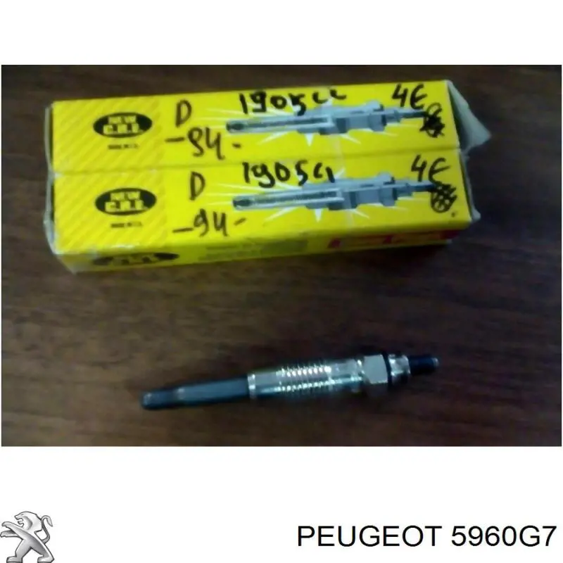 5960G7 Peugeot/Citroen Bujías de calentamiento
