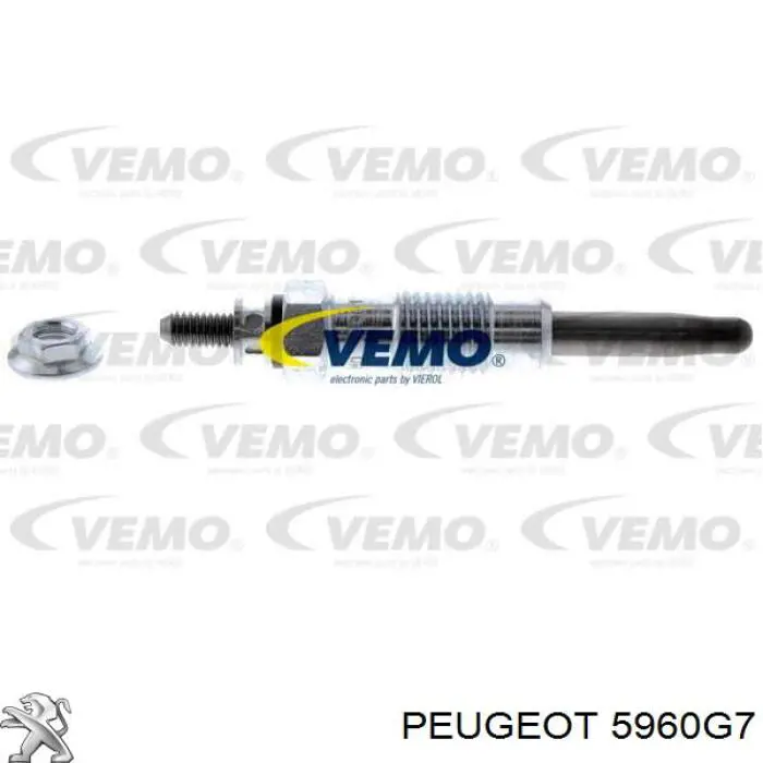 5960G7 Peugeot/Citroen Bujías de calentamiento