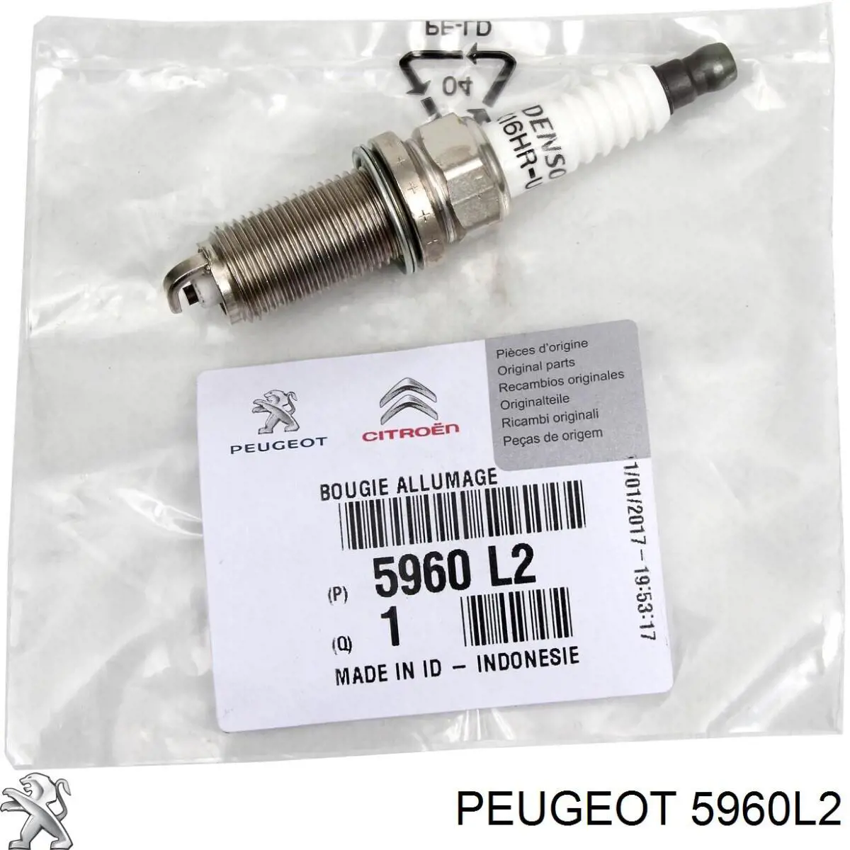 Comprar 5960L2 Peugeot/Citroen Bujía de encendido