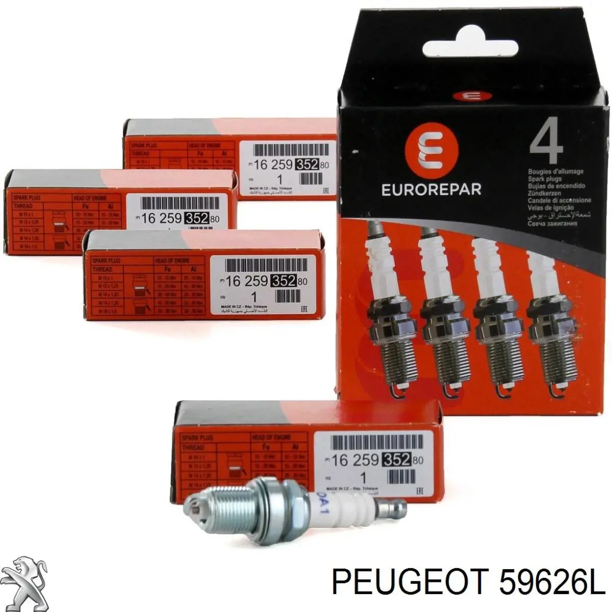 9636419280 Fiat/Alfa/Lancia Bujía de ignición