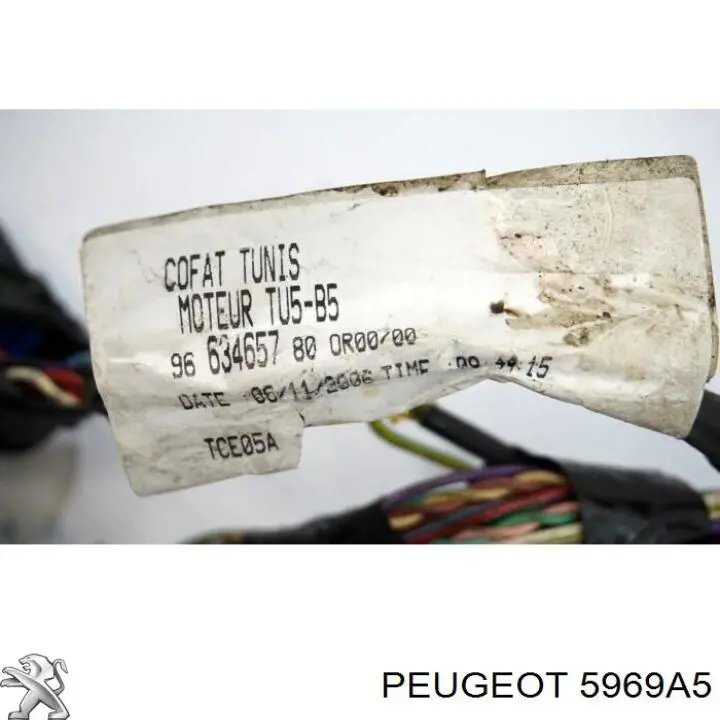 Cable de bujías de precalentamiento 5969A5 Peugeot/Citroen