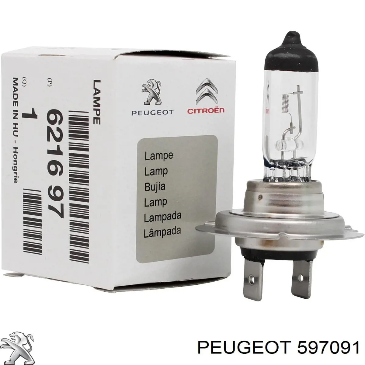 Bobina de encendido Peugeot/Citroen 597091