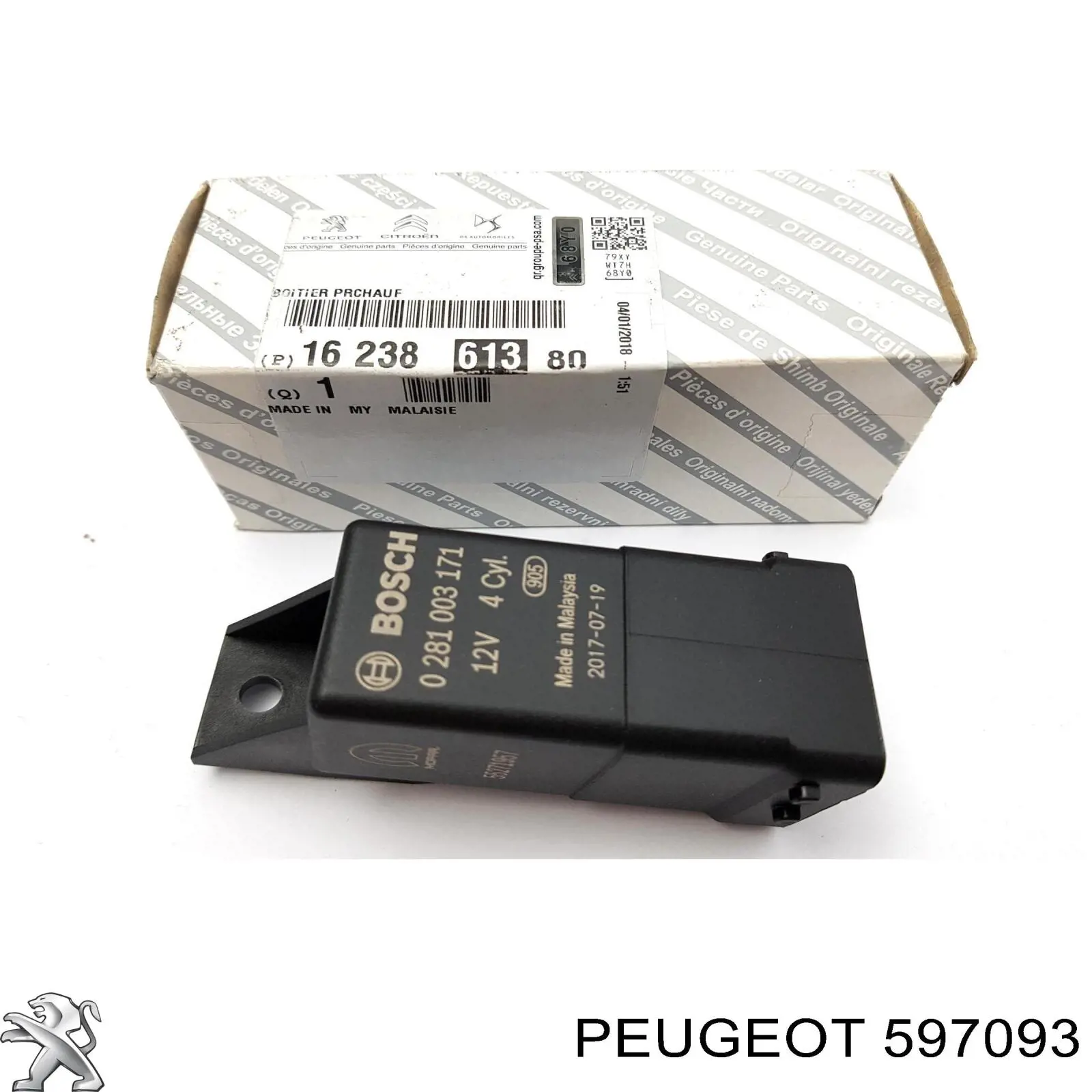 Comprar 597093 Peugeot/Citroen Caja precalentamiento bujias