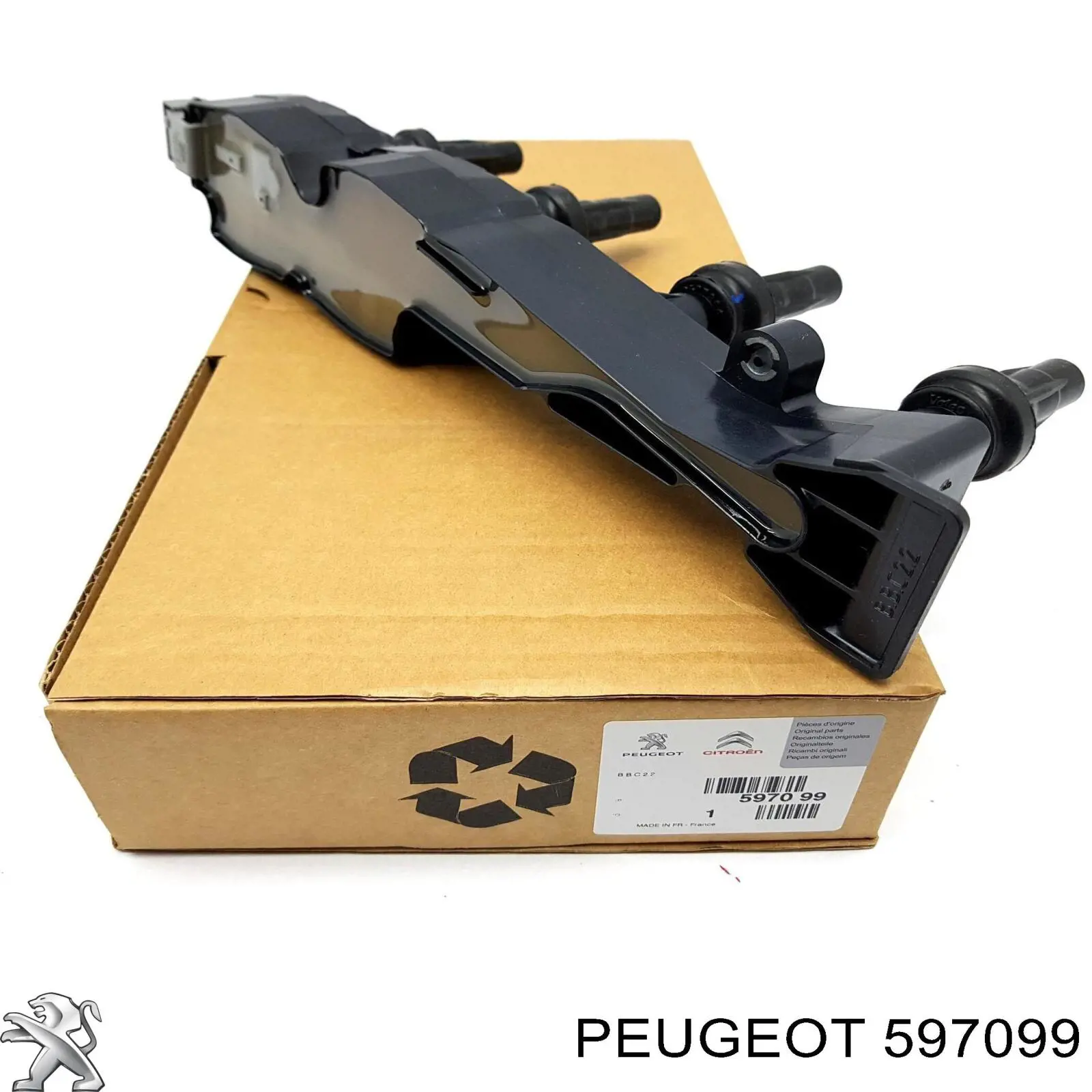 597099 Peugeot/Citroen Bobina de ignición