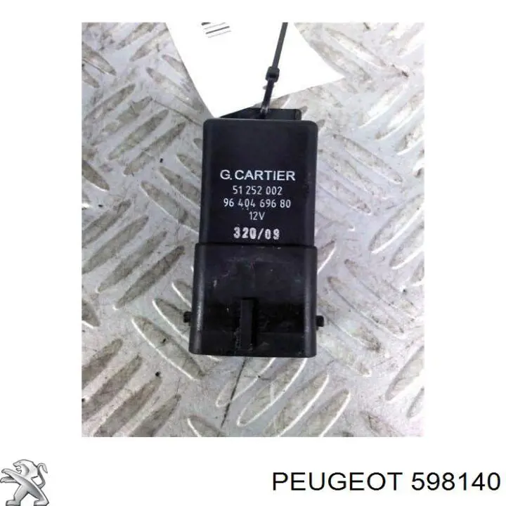 598140 Peugeot/Citroen relé de precalentamiento