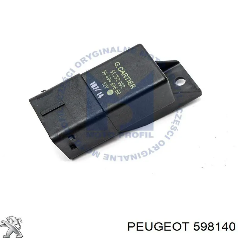 Relé de bujía de precalentamiento Peugeot 406 8B