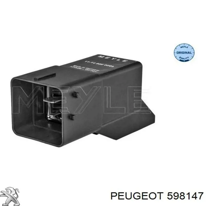 Relé de los calentadores 598147 Peugeot/Citroen