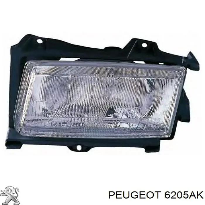 6205AK Peugeot/Citroen faro derecho