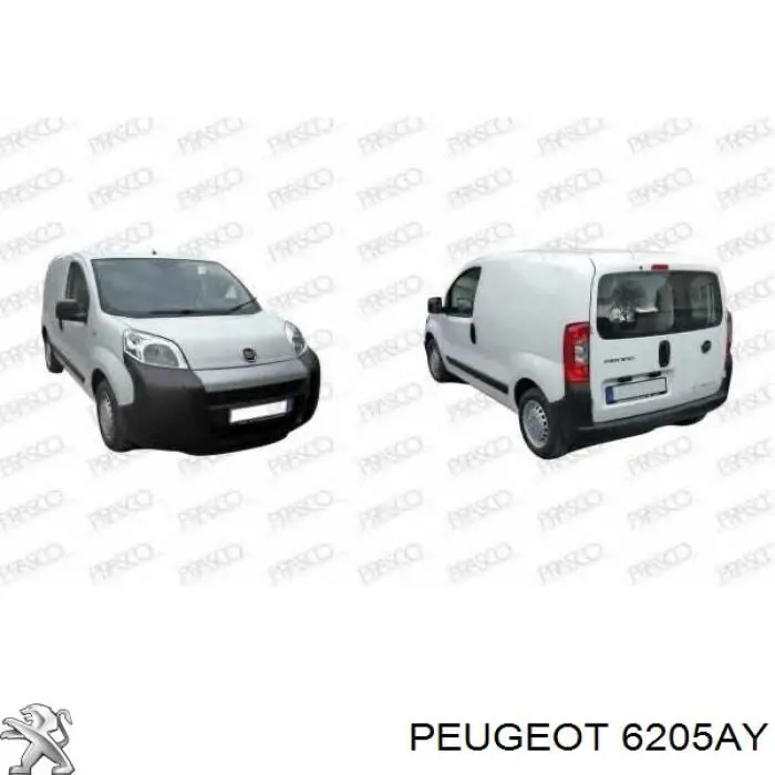 6205AY Peugeot/Citroen faro derecho