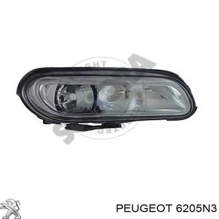 Luz antiniebla derecha Peugeot 406 (8C)