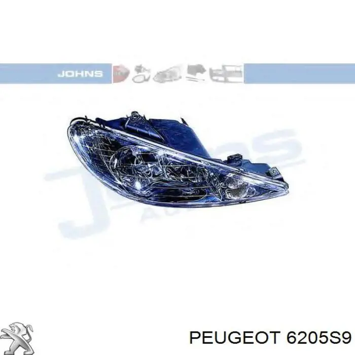 Comprar 6205S9 Peugeot/Citroen Faro derecho