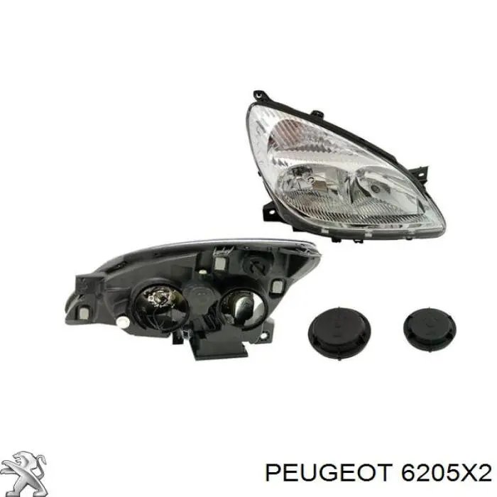 Faro derecho Peugeot/Citroen 6205X2 precio, desde 61,71 EUR