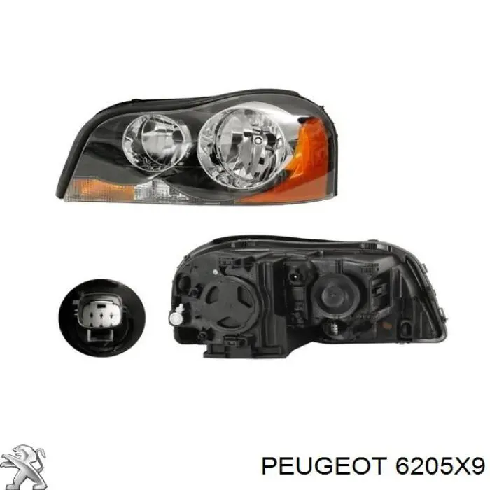 Faro derecho 620659 Peugeot/Citroen