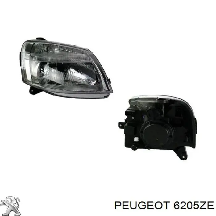 Faro derecho Peugeot/Citroen 6205ZE precio, desde 87,12 EUR