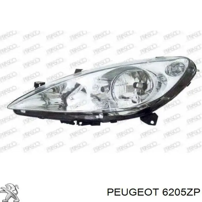 6205ZP Peugeot/Citroen faro derecho