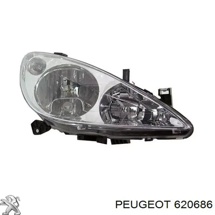 620686 Peugeot/Citroen faro derecho