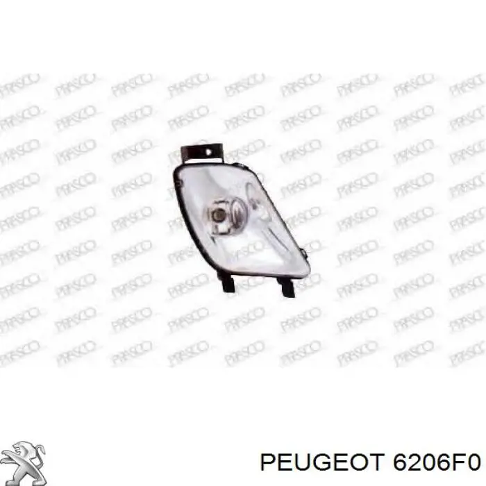 Luz antiniebla derecha para Peugeot 308 