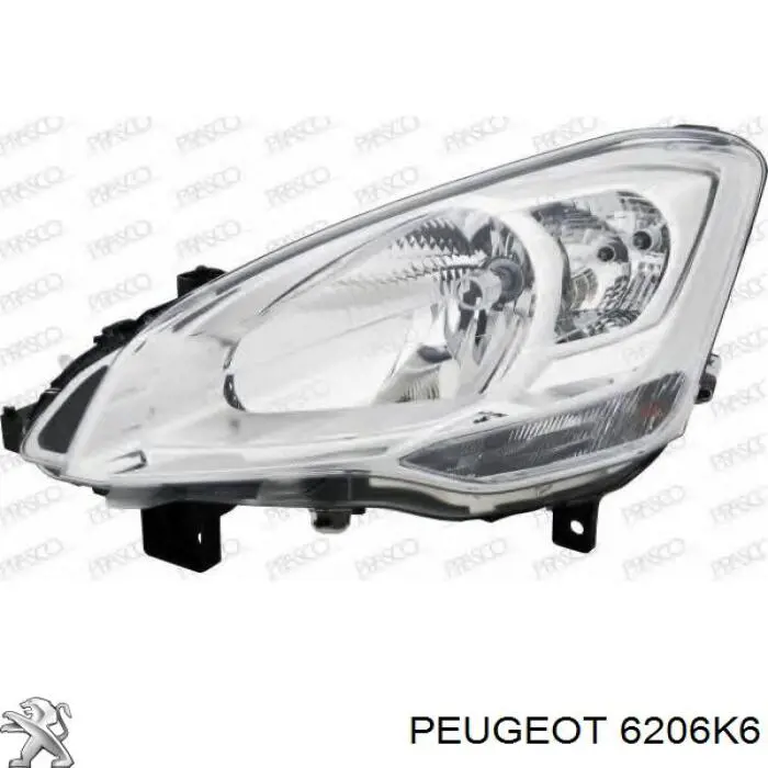 Faro derecho para Citroen Berlingo (B9)