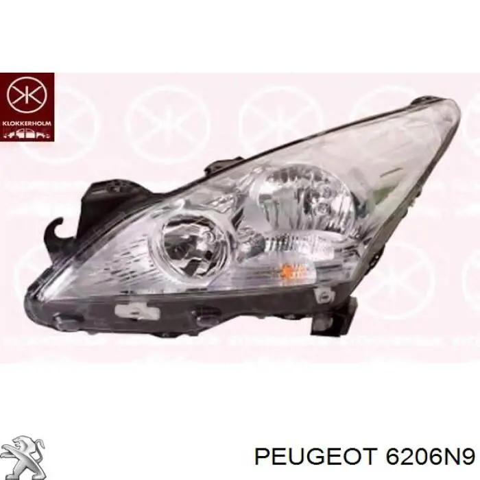 Faro derecho Peugeot/Citroen 6206N9 precio, desde 216,68 EUR