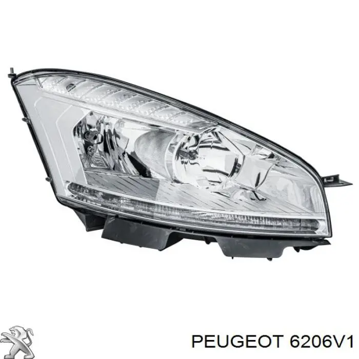 6206V1 Peugeot/Citroen faro derecho