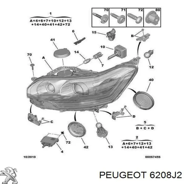 6208J2 Peugeot/Citroen