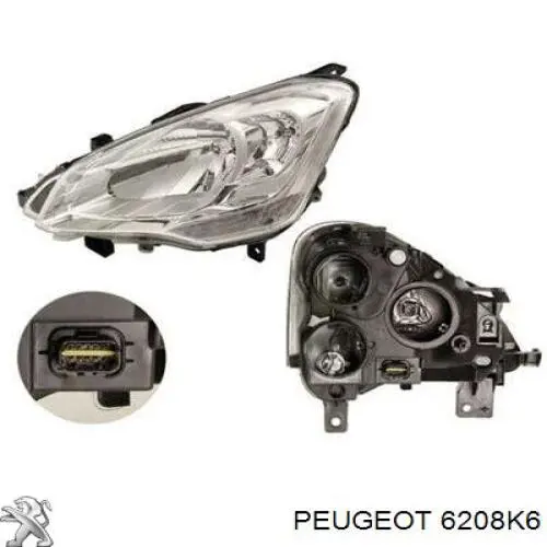 Faro Peugeot/Citroen 6208K6 precio, desde 184,40 EUR