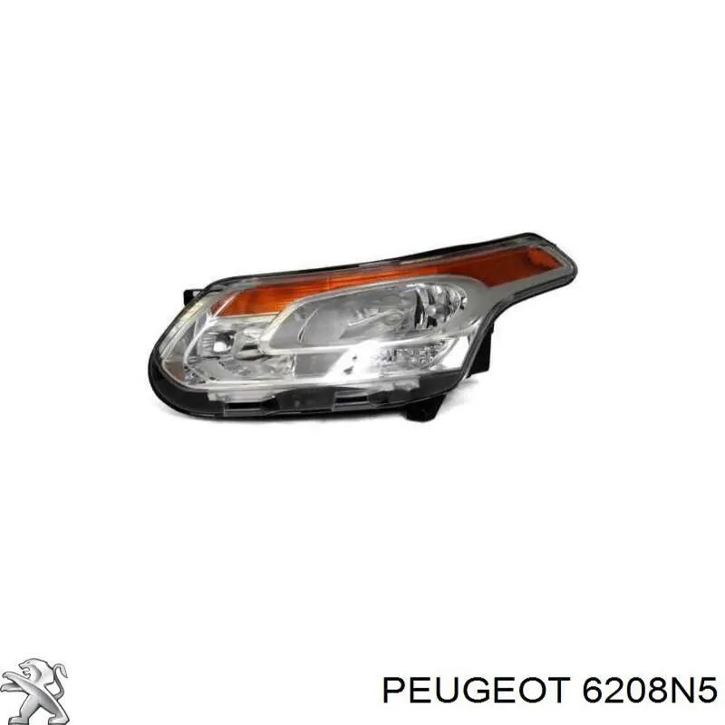 6208N5 Peugeot/Citroen faro izquierdo