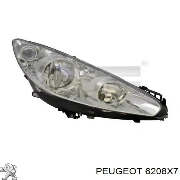 Faro izquierdo 6208X7 Peugeot/Citroen