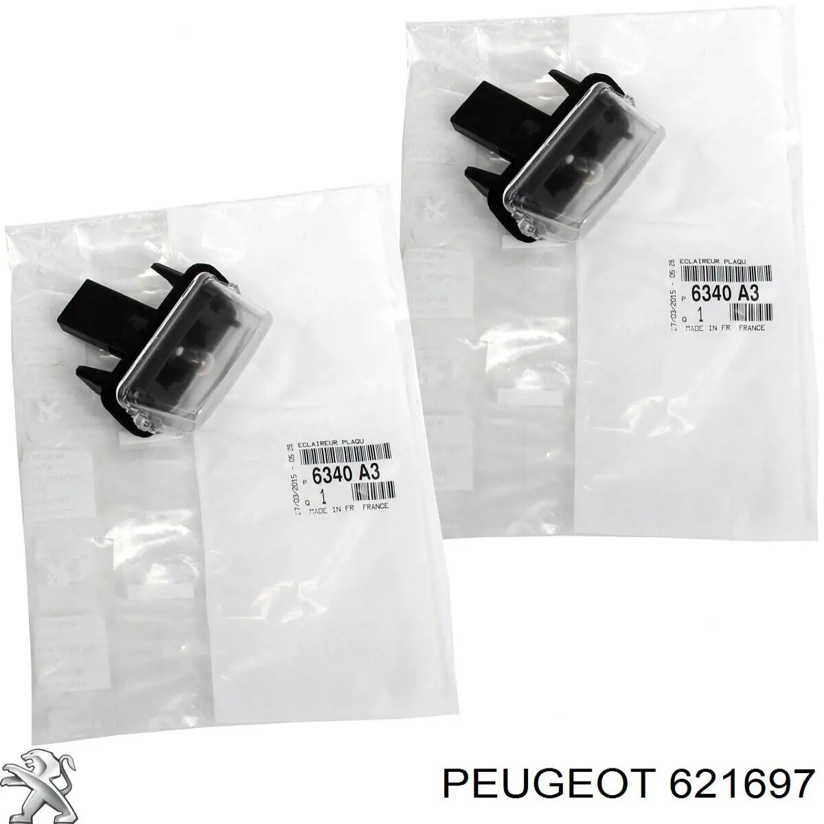 Lámpara halógena Peugeot/Citroen 621697