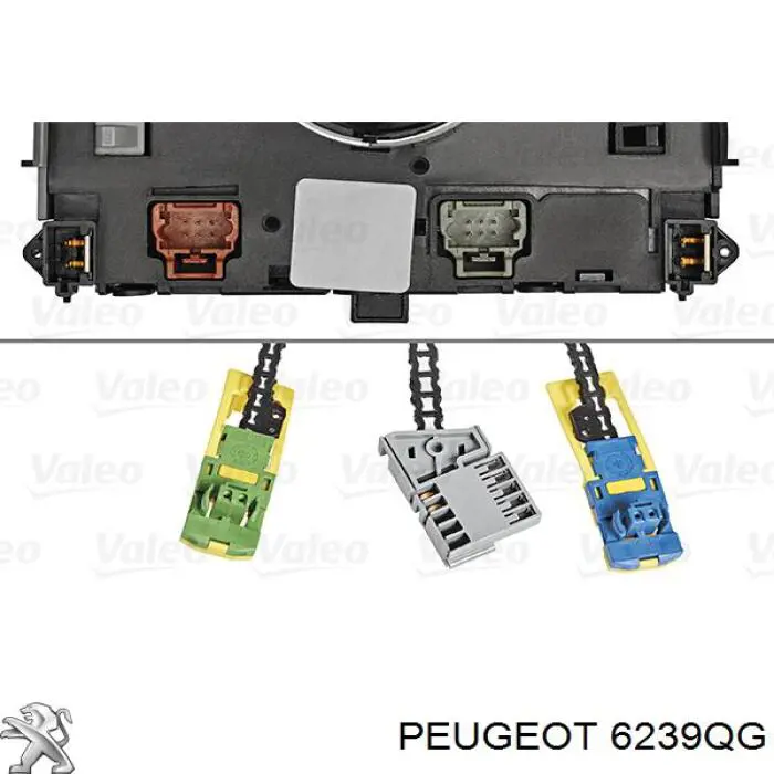 Comprar 6239QG Peugeot/Citroen Conmutador izquierdo de la columna de dirección