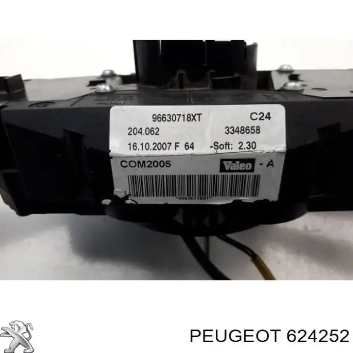 624252 Peugeot/Citroen conmutador en la columna de dirección completo