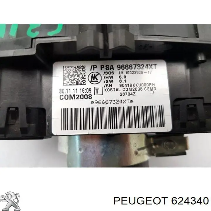 Conmutador de la columna de dirección Citroen C3 II