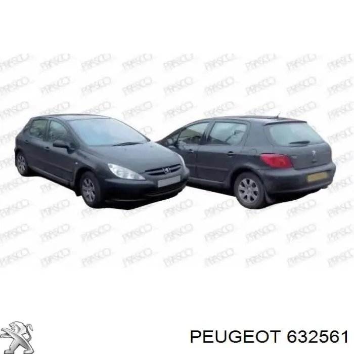 632561 Peugeot/Citroen luz intermitente guardabarros