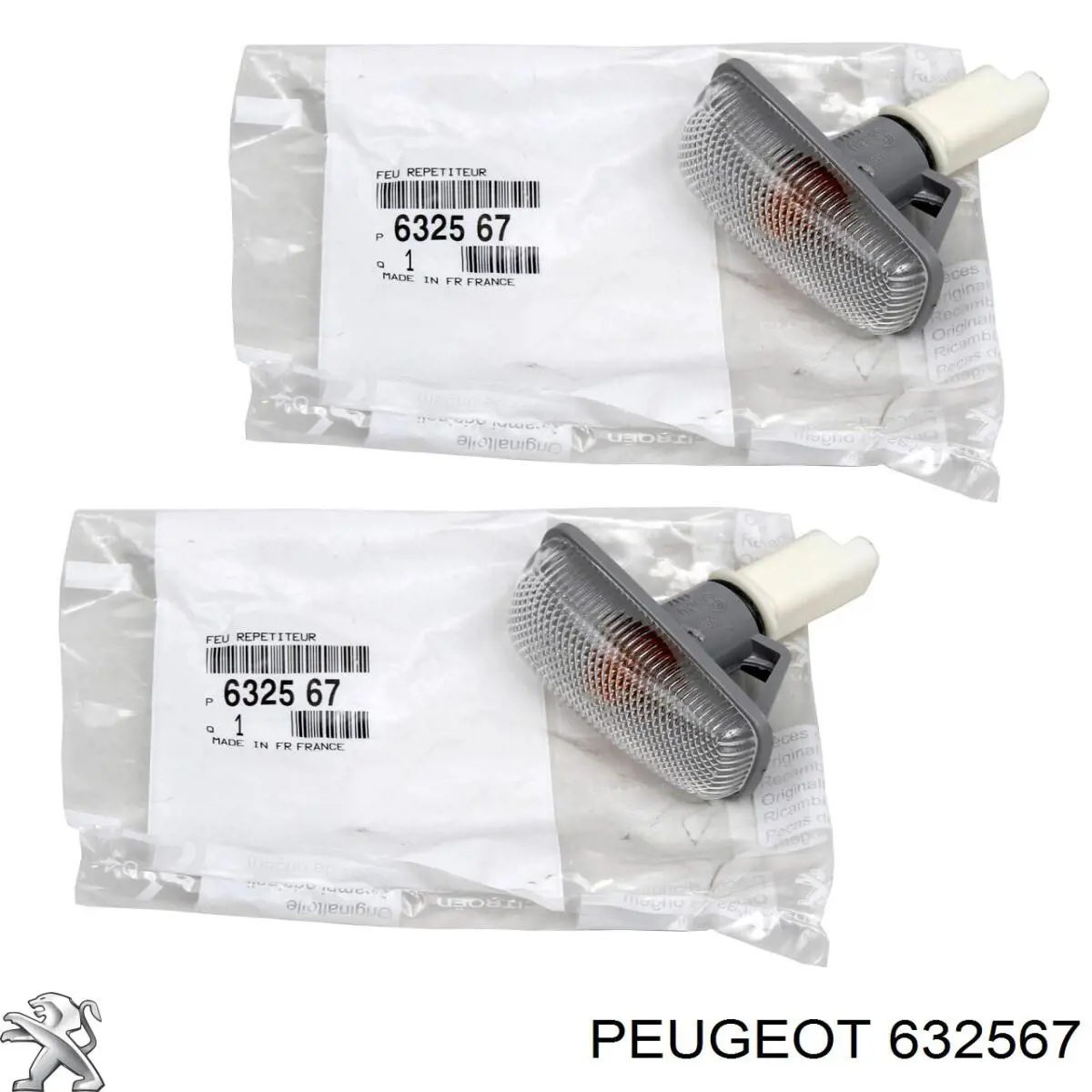 Comprar 632567 Peugeot/Citroen Luz intermitente de guardabarros