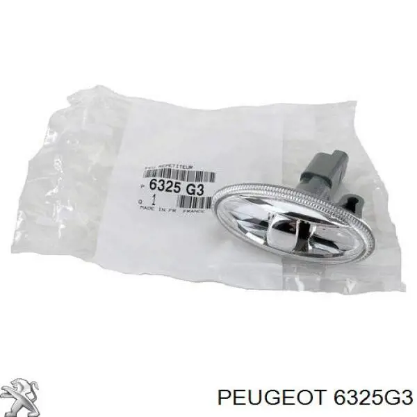 Piloto intermitente guardabarros para Peugeot 407 (6D)