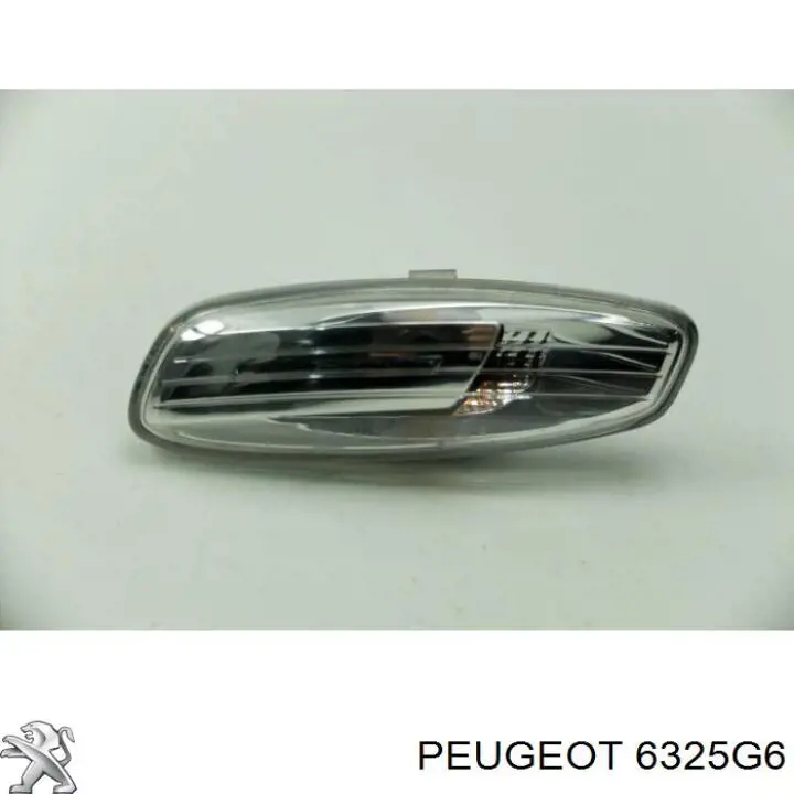 Luz intermitente del espejo retrovisor derecho 6325G6 Peugeot/Citroen