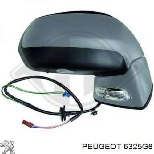 Comprar 6325G8 Peugeot/Citroen Luz de cortesía del espejo retrovisor