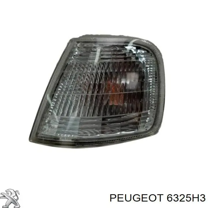 6325H3 Peugeot/Citroen luz intermitente de retrovisor exterior izquierdo