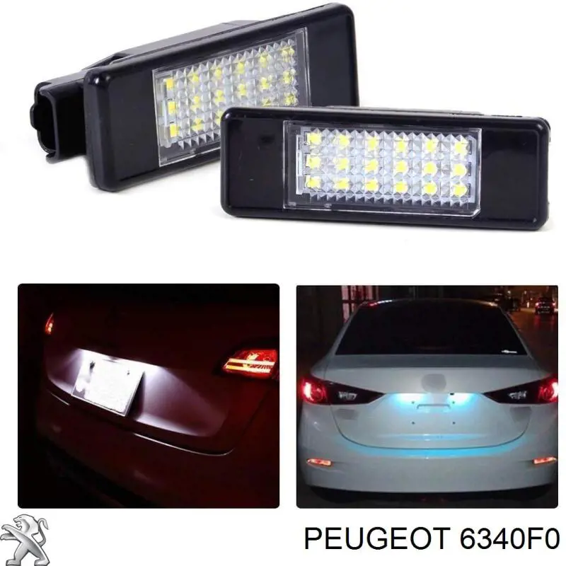 Lampara de matricula Peugeot/Citroen 6340F0 precio, desde 12,88 EUR